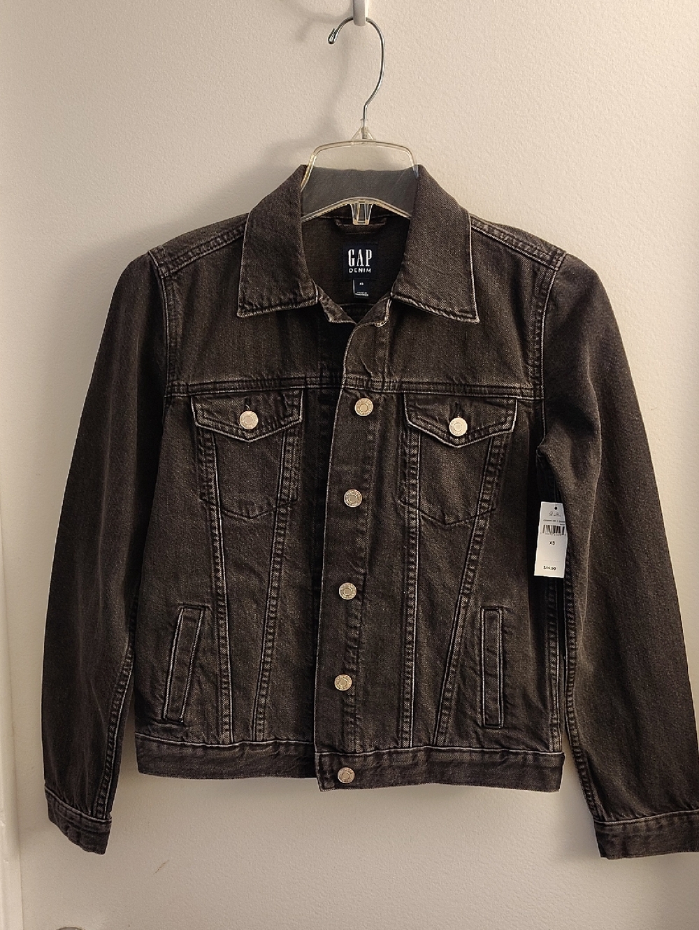 Gap Black Denim Jacket NWT